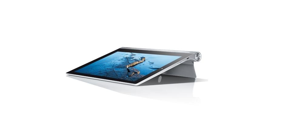 聯想新Yoga Tablet 2 Pro平板電腦內建投影功能，最大可投影80吋畫面